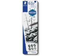 Staedtler mars lumograph pure graphite 100g pack de 6 lapices de grafi