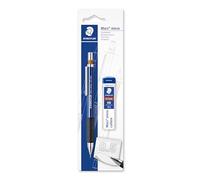 STAEDTLER Mars micro 775 Portaminas - 0,5 mm, con goma | Clip metálico, zona de agarre antideslizante de goma - dibujo & escritura - Art.-Nr. 7755BK25DA