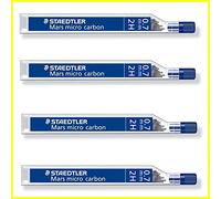 Staedtler Mars Micro Carbon 250 0.7 mm 2H - Lápiz plomo Recargas - 4 tubos/paquetes (48 cables) 2H