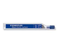 Staedtler mars micro carbon 250 tubo de 12 minas de grafito - dureza 2h - trazo 0.7mm - alta resistencia (12 uds)