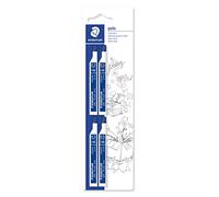 Staedtler Mars micro carbon 25705HBBK4. Minas finas de grafito. Blíster con cuatro tubos de 12 minas HB de 0,5 mm.