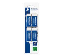 Staedtler Goma de borrar Rasoplast 52650BK4DA Blanca – Blíster 4 unidades