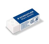STAEDTLER Mars Plastic - Set de 2 Gomas de Borrar Profesionales de Precisión. Blanco