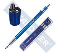 Staedtler Mars Technico 780 C - Lápiz de minas con clip de metal y mina HB + minas de caída HB y lata de punta