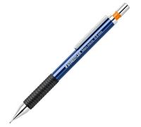 STAEDTLER Micro 775 - Portaminas (10 unidades, 0,9 mm, recargables, caña de plástico con manguito ergonómico de goma), color azul