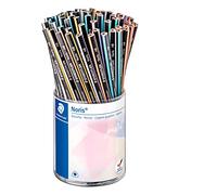 STAEDTLER Noris 118 KP72PAST - Lápices triangulares de madera certificada, Bote con 72 unidades