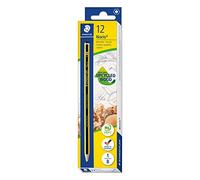 Staedtler Noris 120-1. Lápices de madera certificada. Pack con doce lapiceros de grafito B