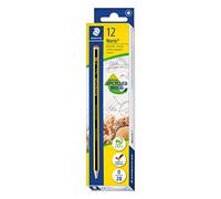 Staedtler – Lápices de grafito Noris 120-0 – 2B, madera certificada, pack de 12