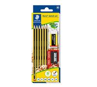 STAEDTLER Noris 120 Set de dibujo - 6 lápices, goma & sacapuntas