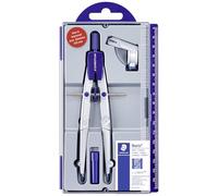 Staedtler Compás escolar NORIS CLUB 550 01, precisión con rueda de ajuste, plateado