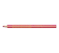 STAEDTLER Noris Club 1284 - 23. Lápiz jumbo de diseño triangular. Caja de 12 lapiceros con mina de color rojo.