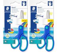 Staedtler Noris Club 965 14LNBK - Tijeras para niños zurdos de 14 centímetros. (Paquete de 2)