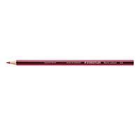 STAEDTLER Noris Colour 185-23 Caja 12 lápices de color rojo burdeos hexagonales. Material WOPEX ecológico con madera certificada por PEFC. Diseño a rayas negras y del mismo color que la mina