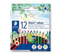 STAEDTLER Noris colour 185 Lápices de colores - 12 colores, madera upcycled