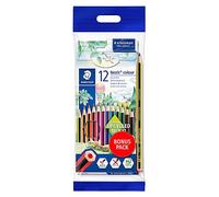 STAEDTLER Noris colour 185 Lápices de colores - 12 colores + lápiz & goma