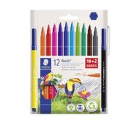 Staedtler Rotuladores Noris 326 C - Estuche 12 ud (10+2 de regalo) surtidos - Color no elegible