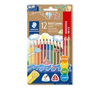Staedtler Lápices de colores Noris Club 128 NC12P1 – Caja con 12 unidades y sacapuntas
