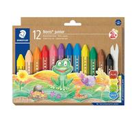 Staedtler Crayones de cera noris junior 224 c12 gruesos para niños