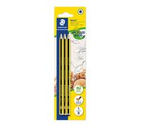 Staedtler Noris Pencil 120-1BK3DA B 3-Piece Blister Pack