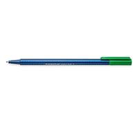 STAEDTLER Noris Triplus Ball 437 F-5. Bolígrafo con punta de bola y anchura fina. Caja con 10 bolígrafos de color verde.