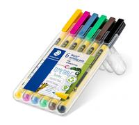 Staedtler - Noris writing pen 307 rotulador de punta fina Negro, Azul, Marrón, Verde, Rosa, Amarillo 6 pieza(s) 307 SB6