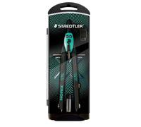 Staedtler Norix 555 compás metálico escolar de precisión, verde/negro