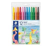 STAEDTLER NWP12-Noris Club Wax Twister, lápices de Cera, 12 Colores Brillantes, Multicolor (221 NWP12)