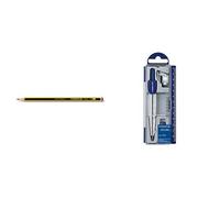 Staedtler - Pack lapiz Noris HB (12 unidades) + Set de dibujo: estuche, compás escolar, adaptador y tubo de minas