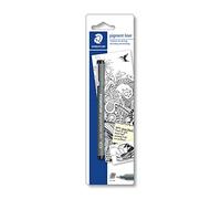 STAEDTLER Pigment Liner 30804-9BKD - Rotulador calibrado ancho de línea 0,4 mm. Color negro. Blíster 1 rotulador