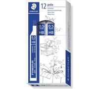 Staedtler polo 257 tubo con minas de grafito - graduacion hb - trazo 0.5mm (12 uds)