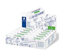 STAEDTLER PVC Free. Goma de borrar sin PVC, látex y ftalatos. Caja expositora con 20 gomas (525 B20 VE)