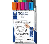 Staedtler Marcador Lumocolor 351 B10, punta redonda, 10 piezas, negro