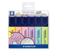 Staedtler - Rotuladores fluorescentes Textsurfer 364 CWP6 - Estuche 6 colores pastel