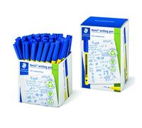 Staedtler Rotuladores Noris 307 – Punta fina 0,6 mm – Tinta base agua – Azul – Pack de 50
