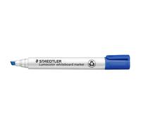 STAEDTLER Lumocolor 351 B-3. Rotuladores para pizarra blanca de color azul. Caja con diez unidades.
