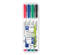 Staedtler Rotulador para pizarra blanca Lumocolor 301 WP4 Estuche de 4 colores