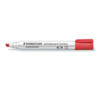 STAEDTLER Lumocolor 351 B-2. Rotuladores para pizarra blanca de color rojo. Caja con diez unidades.