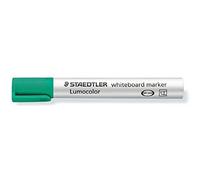 STAEDTLER Lumocolor 351 B-5. Rotuladores para pizarra blanca de color verde. Caja con diez unidades.