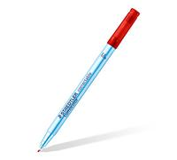 STAEDTLER - Rotulador Lumocolor Correctable punta F de 0,6 mm aproximadamente, color rojo. Caja de cartón con 10 rotuladores (305 F-2 VE)