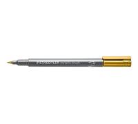 STAEDTLER Rotulador metálico con punta de pincel, ancho de línea de 1-6 mm, cubre papel claro y oscuro, fácil de borrar de superficies lisas, 10 rotuladores, color dorado 8321-11
