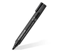 Staedtler Rotulador permanente Lumocolor 350 – punta biselada, tinta negra – 3 unidades