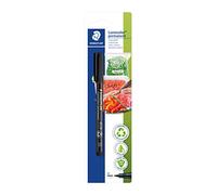 Staedtler Rotulador permanente para la cocina Lumocolor 317, para etiquetar bolsas de congelado, cajas de almacenamiento y mucho más, resistente al agua, resistente a la luz, color negro, 317-9 BK-1