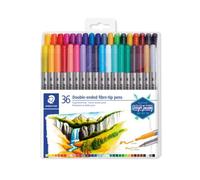 STAEDTLER ROTULADOR STAEDTLER DOBLE PUNTA 3200 36 COLORES SURTIDOS ROTULADORES 18x21x2 Cms.