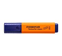 STAEDTLER Rotulador Textsurfer Classic, naranja, gran capacidad de marcado y vida útil, secado rápido, punta biselada de 1 a 5 mm, 10 subrayadores, 364 C-400