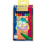 Staedtler Rotuladores de punta de fibra Triplus 323 C10 TA Colour Limited Edition 1 mm, 8+2 gratis