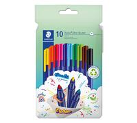 Staedtler Rotulador triplus color 323 C10 – punta 1,00 mm DRY SAFE, triangular, estuche 10 uds