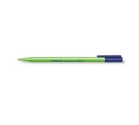 STAEDTLER Triplus Textsurfer 362-5 - Marcador fluorescente de diseño triangular ergonómico. Ancho de línea variable desde 1-4 mm aprox. Color verde. Caja de cartón con 10 marcadores
