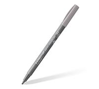STAEDTLER Rotuladores de caligrafía Pigment, color gris claro cálido, punta de caligrafía de 2,00 mm, tinta pigmentada, resistente al agua, 10 rotuladores en estuche de cartón, 375-840