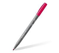 STAEDTLER Rotuladores de caligrafía Pigment, color rojo burdeos, punta de caligrafía de 2,00 mm, tinta pigmentada, resistente al agua, 10 rotuladores en estuche de cartón, 375-23