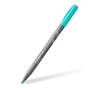 STAEDTLER Rotuladores de caligrafía Pigment, color turquesa, punta de caligrafía de 2,00 mm, tinta pigmentada, resistente al agua, 10 rotuladores en estuche de cartón, 375-35
